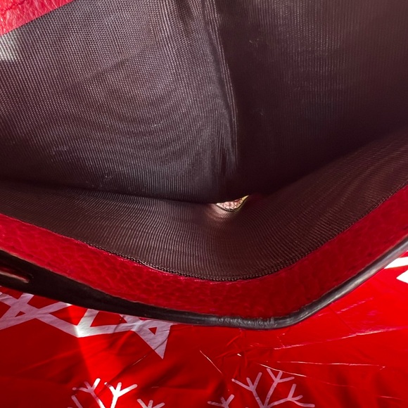 GUCCI RED INTERLOCKING G COMPAC T WALLET - Picture 13 of 13